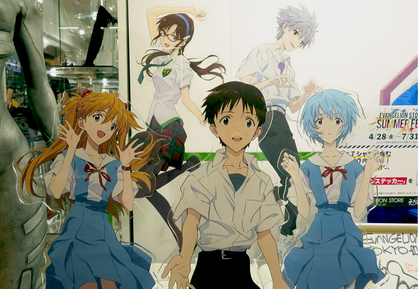 Merchandise at the Evangelion Store Tokyo located in Ikebukuro, Tokyo