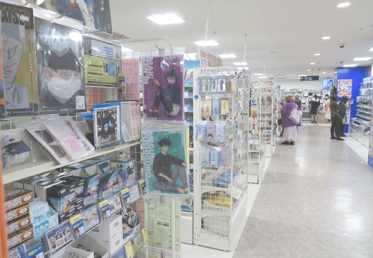Interior of Animate Shinjuku store displaying anime merchandise and products