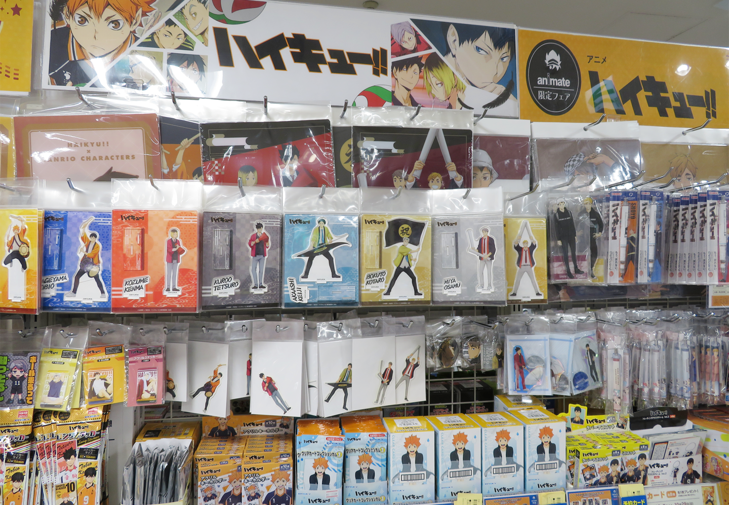 Interior of Animate Shinjuku store displaying anime merchandise and products