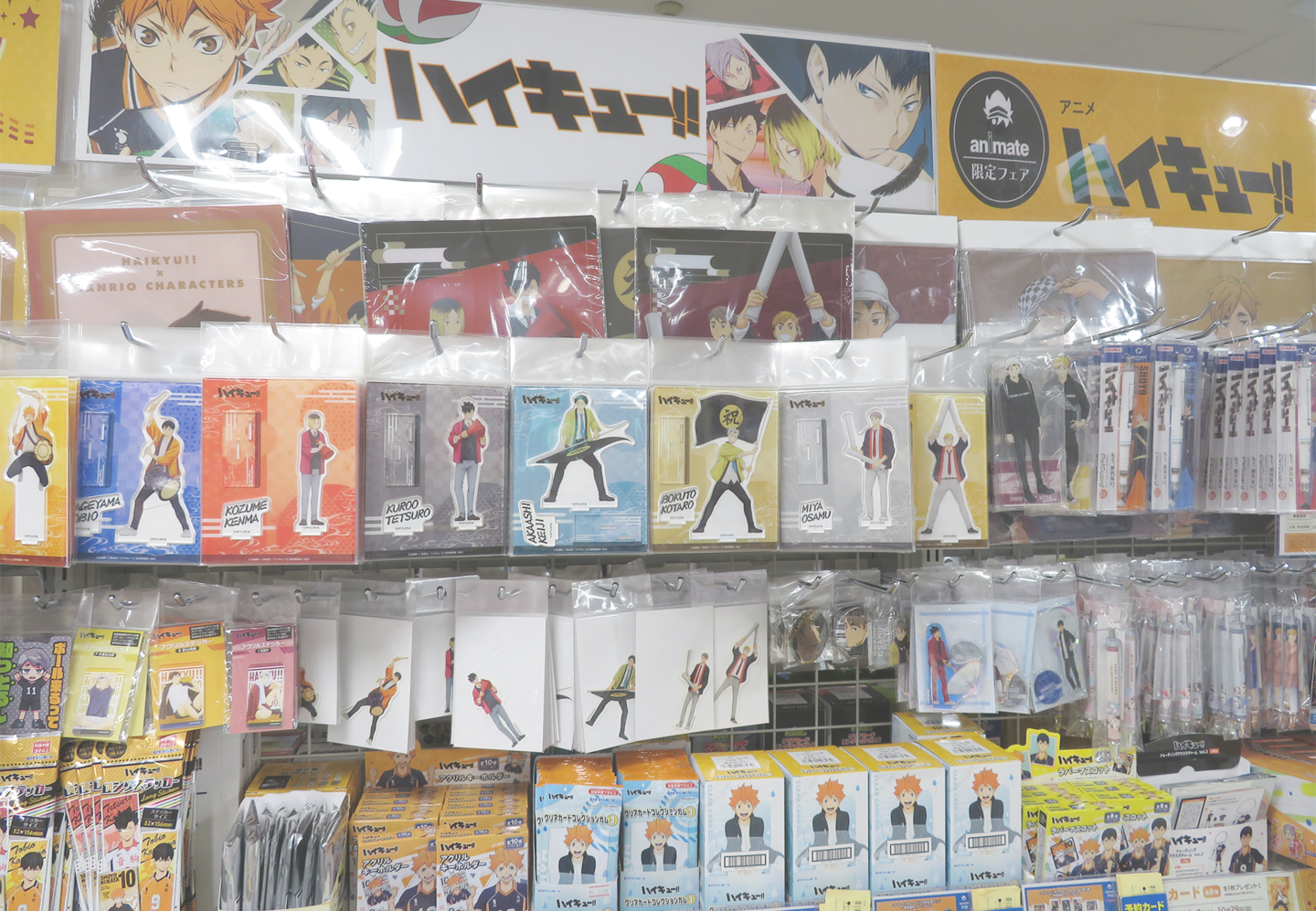 Interior of Animate Shinjuku store displaying anime merchandise and products