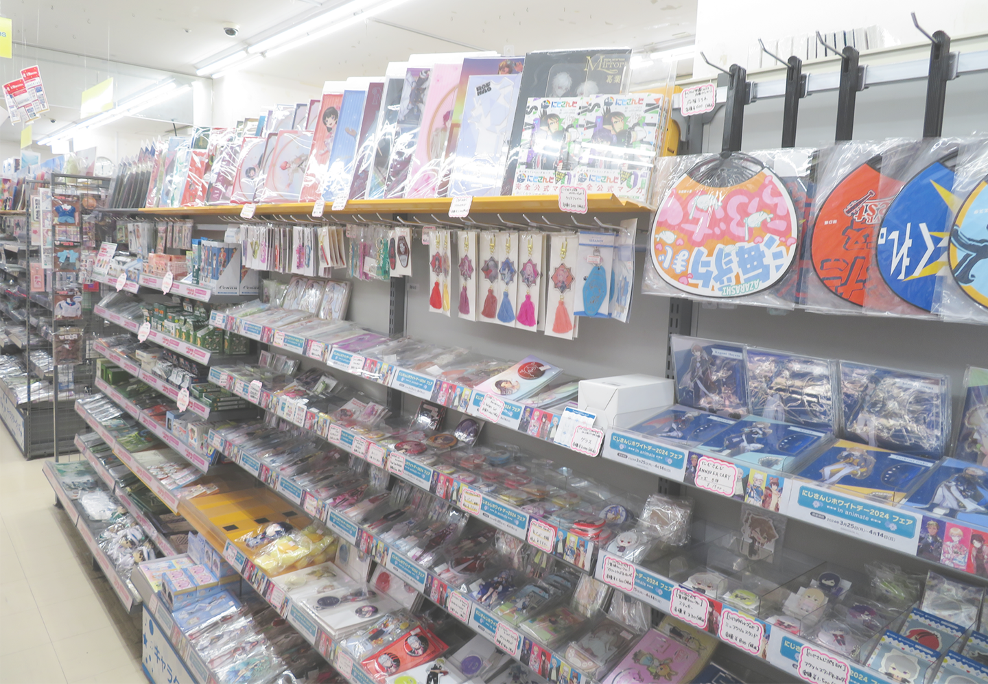 Interior of ANIMATE KAWASAKI store showcasing anime merchandise and displays