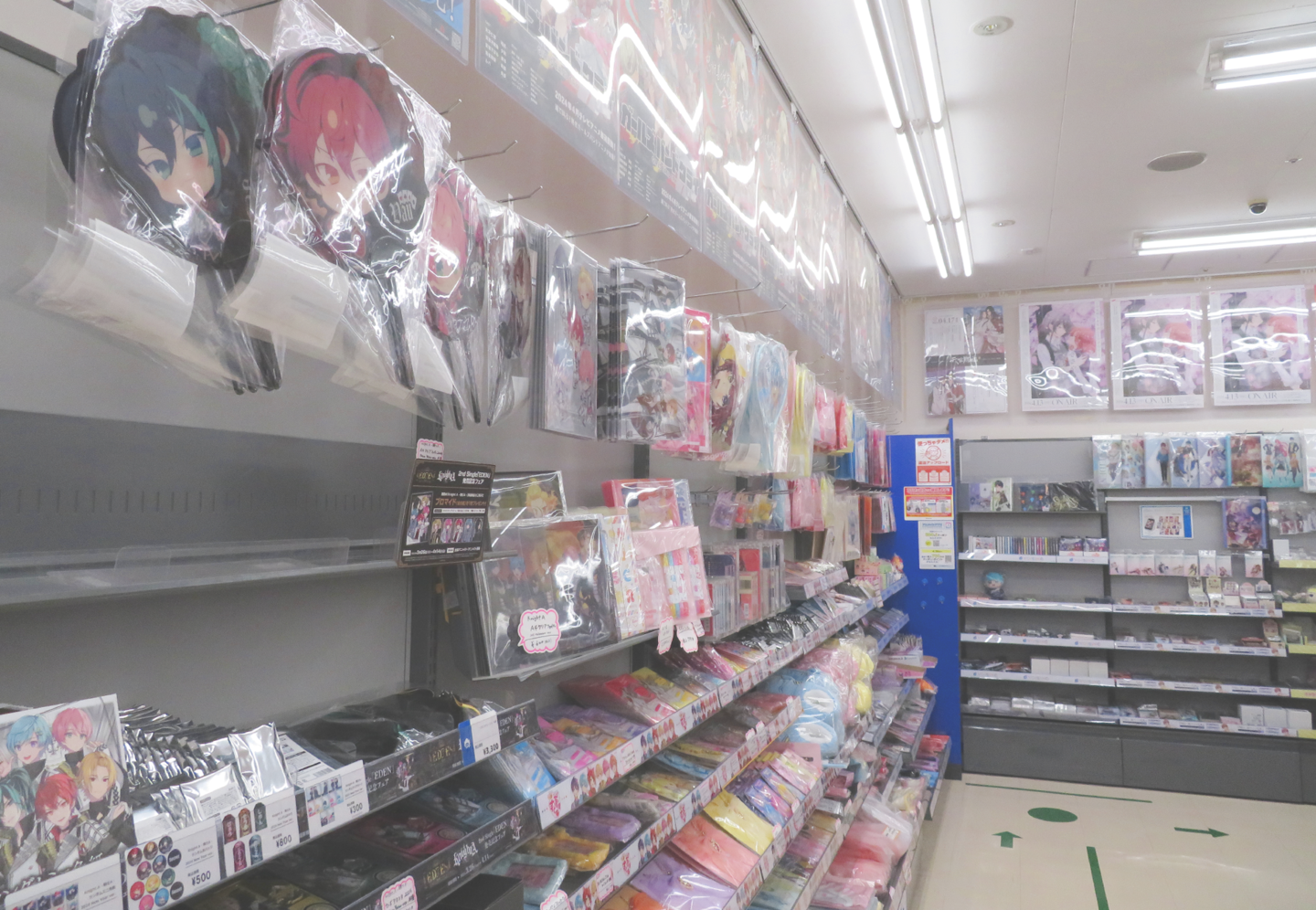 Interior of ANIMATE KAWASAKI store showcasing anime merchandise and displays
