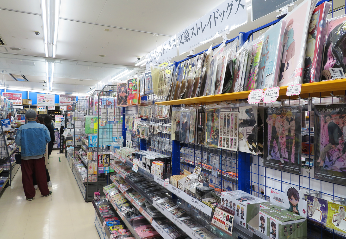Interior of ANIMATE KAWASAKI store showcasing anime merchandise and displays