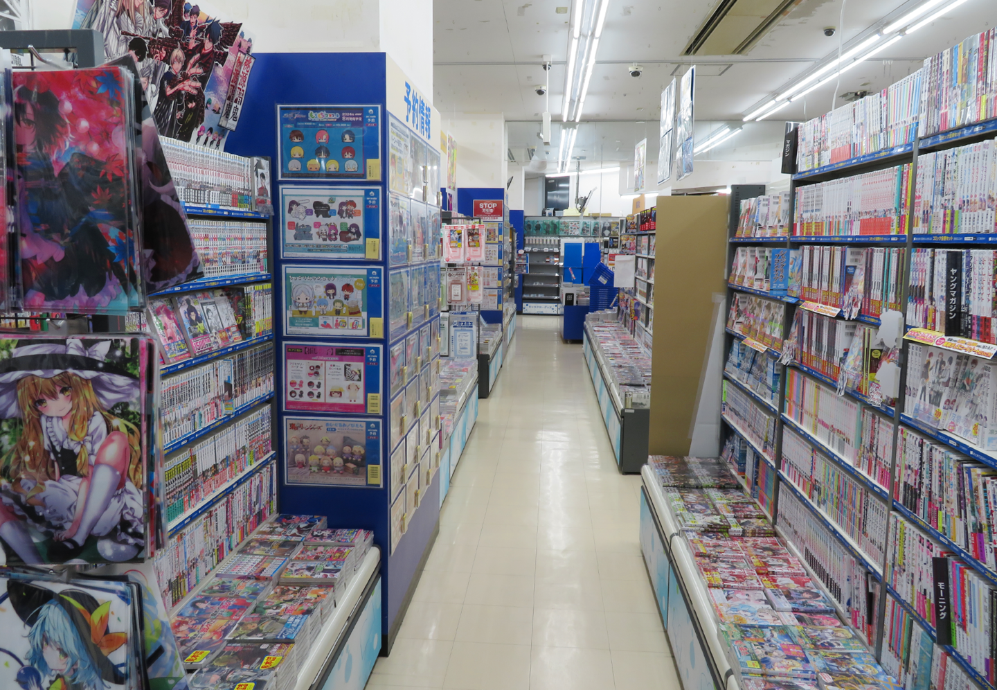 Interior of ANIMATE KAWASAKI store showcasing anime merchandise and displays