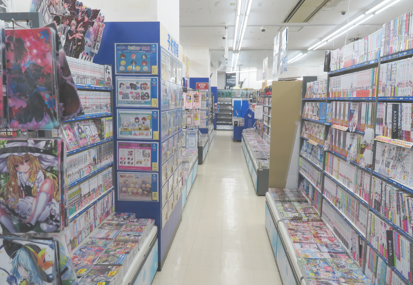 Interior of ANIMATE KAWASAKI store showcasing anime merchandise and displays
